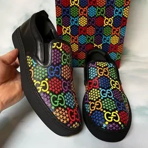 Gucci | Shoes | Gucci Gg Supreme Monogram Psychedelic Slip  display picture 1